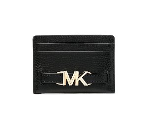 Porta-Cartão Reed Large, Couro Pebbled, Black, Michael Kors