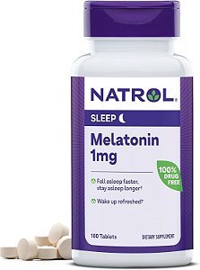 Melatonina, 1 mg, 180 Tabletes, Natrol