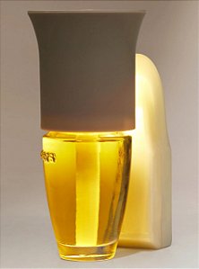 Suporte de Tomada Com Luz, Cinza e Branco, Wallflowers, Bath & Body Works