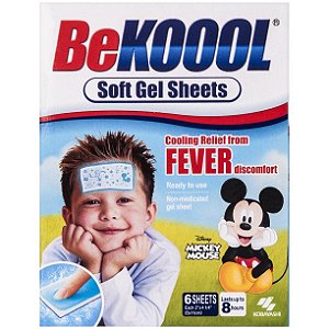 BeKOOOL, Patches de Gel para Febre Infantil, 6 Unidades