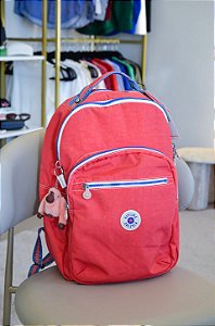 Mochila Seoul, Cor Berry Blitz, Kipling