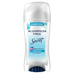 Desodorante Sem Alumínio, Clear Waterlily, 68 g, Secret