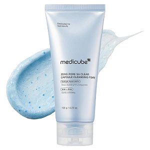 Espuma de Limpeza Facial Antiporos, Zero Pore SA Clear Capsule Cleansing Foam, 120 g, Medicube