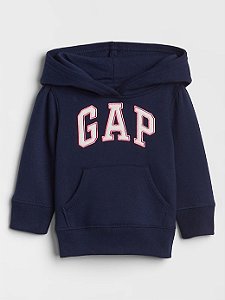 Moletom Infantil com Capuz, Azul Marinho, GAP