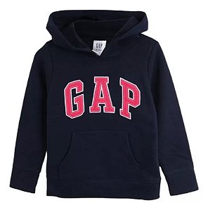 Moletom Infantil com Capuz, Azul Marinho, GAP