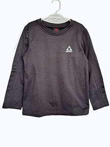 Blusa Térmica Infantil de Manga Longa, Preta, Gerry