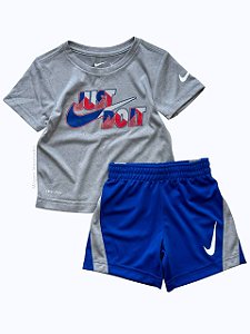 Conjunto Infantil com Camiseta e Shorts, Estampa Just Do It, Nike