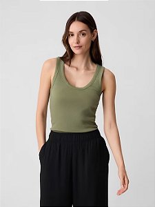 Regata Feminina Canelada, Verde Militar, GAP