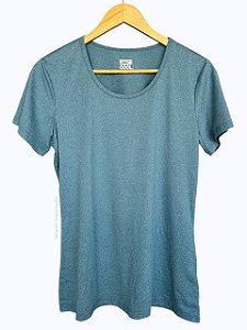 Camiseta Feminina Dry Fit, Azul Mescla, 32 Degrees Cool