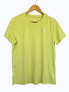 Camiseta Feminina Esportiva, Verde Lima, Under Armour
