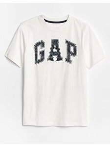 Camiseta Infantil Logo, Off White, GAP