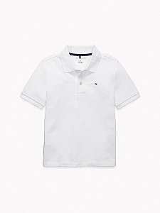 Camiseta Polo Infantil, Branca, Tommy Hilfiger