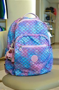 Mochila Seoul, Cor Mermaid Sparkle, Kipling