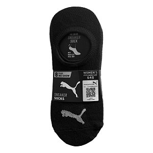 Kit com 8 Pares de Meias, Cano Invisível Sneaker, Tamanho 34 ao 39, Puma