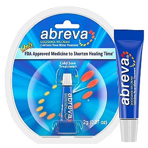 Pomada para Herpes Labial, Abreva Docosanol 10% Cream, 2 g, Abreva