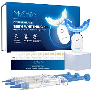 Kit Clareador Dental com Luz LED 28, Pro Teeth Whitening Kit, MySmile