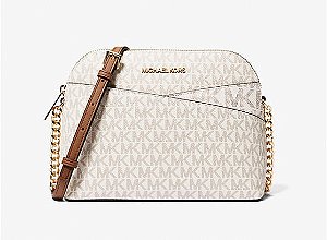 Bolsa Crossbody Jet Set Travel, MD Dome, Vanilla, Michael Kors