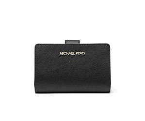 Carteira Feminina, Jet Set Travel, Black, Michael Kors