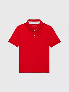 Camiseta Polo Bebê, Vermelha, Tommy Hilfiger