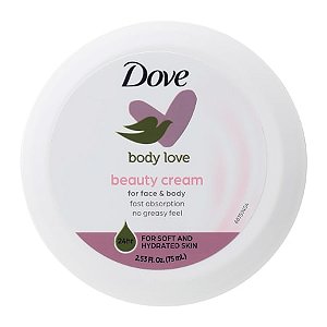 Creme Hidratante Facial e Corporal, Body Love Beauty Cream, 75mL, Dove
