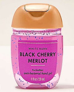 Gel Antisséptico para Mãos, PocketBac Hand Sanitizer Black Cherry Merlot, 29mL, Bath and Body Works