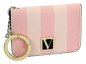 Porta Cartões com Chaveiro Dobrável, Foldover Card Case Keychain, Victoria’s Secret