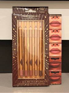 Kit de Lápis Labial, Sexy Secrets Lip Liners, 5 Unidades, Ruby and Millie