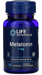 Melatonina, 1 mg, 60 Cápsulas Vegetarianas, Life Extension