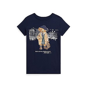 Camiseta Polo Bear Infantil, Azul Marinho, Polo Ralph Lauren