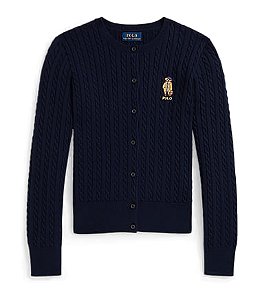 Cardigan Infantil em Algodão Polo Bear, Polo Ralph Lauren