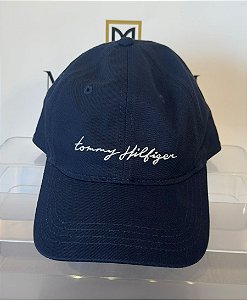 Boné Script Logo, Azul Marinho, Tommy Hilfiger