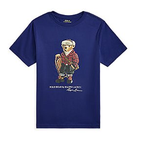 Camiseta Infantil Polo Bear, Azul Royal, Polo Ralph Lauren