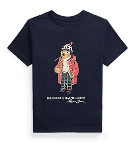 Camiseta Infantil Polo Bear, Azul Marinho, Polo Ralph Lauren