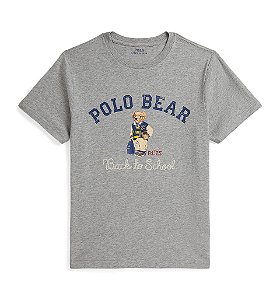 Camiseta Infantil Polo Bear, Cinza, Polo Ralph Lauren
