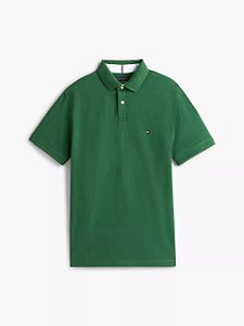 Camiseta Polo Masculina, Verde Escuro, Tommy Hilfiger