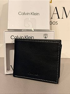 Carteira Masculina, Preta, Calvin Klein