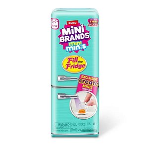 Brinquedo Playset Mini Geladeira, Mini Brands Fill the Fridge Playset, ZURU