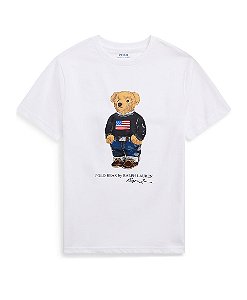 Camiseta Infantil Polo Bear, Branca, Polo Ralph Lauren