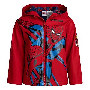 Jaqueta Infantil Impermeável com Capuz, Homem Aranha, Character Kids