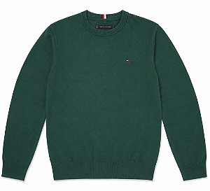 Suéter Masculino Tricot, Verde Escuro, Tommy Hilfiger