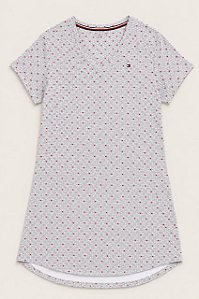 Camisola Feminina Estampada, Cinza Mescla, Tommy Hilfiger