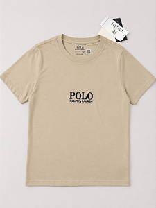 Camiseta Logo Infantil, Vintage Khaki, Polo Ralph Lauren