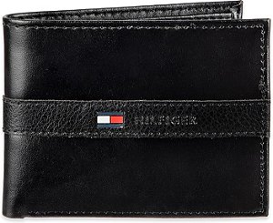 Carteira Masculina, Preta, Tommy Hilfiger