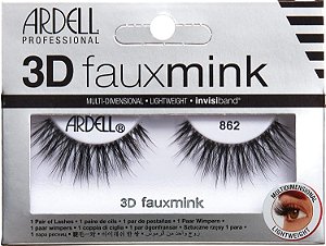 Cílios Postiços 3D Efeito Mink, 3D Faux Mink Lashes 862, Ardell