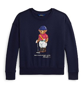 Moletom Infantil Polo Bear, Azul Marinho, Polo Ralph Lauren