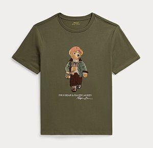 Camiseta Infantil Polo Bear, Verde Oliva, Polo Ralph Lauren