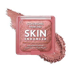 Blush Iluminador, TruBlend Skin Enhancer Baked Luminous Blush, 410 Rose Latte, Covergirl