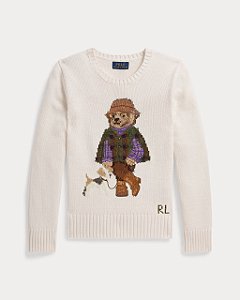 Suéter Infantil Polo Bear, Creme, Polo Ralph Lauren
