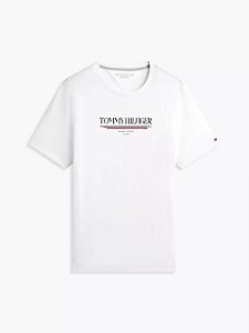 Camiseta Masculina Logo Hilfiger New York, Branca, Tommy Hilfiger