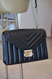 Bolsa Crossbody, Medium Whitney, Black, Michael Kors